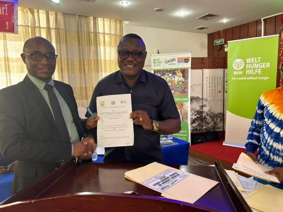 THE MAYOR OF PORT LOKO CITY SIGNS A MEMORANDUM OF UNDERSTANDING WITH WELTHUNGERHILFE